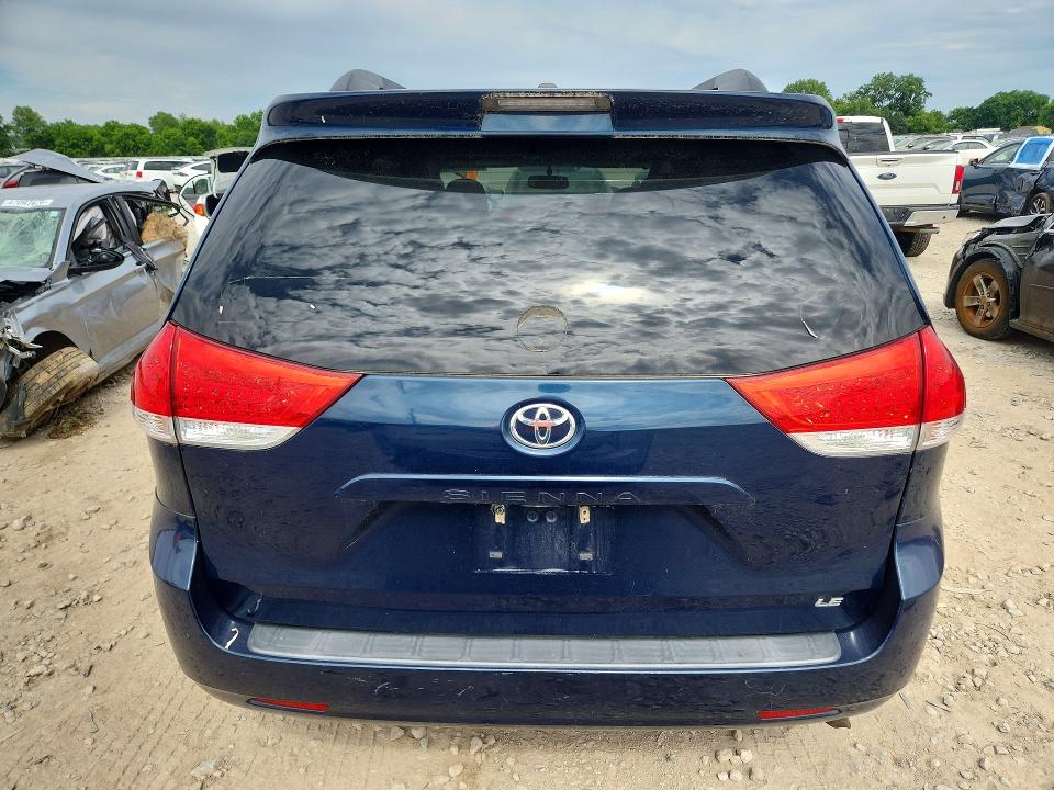 2012 Toyota Sienna VIN 5TDKK3DC7CS245727 COPART salvage auction — FRONT END, Oh - Cert Of Title-Salvage, sold $175 on 2026-07-31 (photo 6)