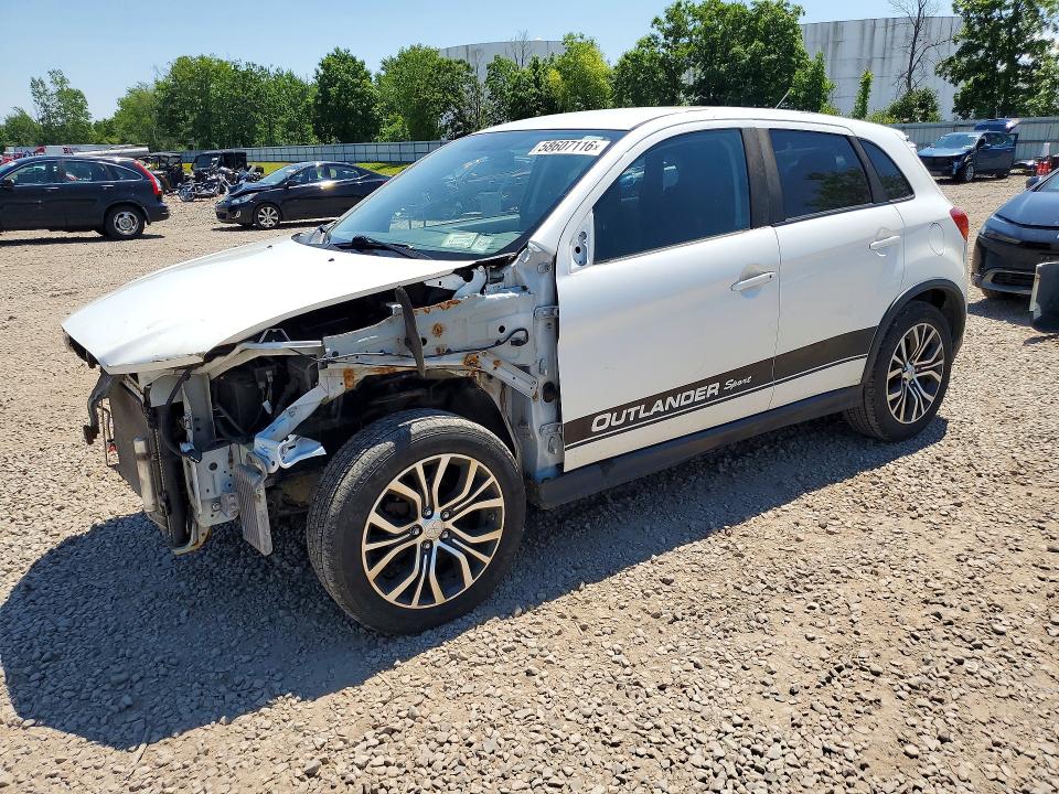 2016 Mitsubishi Outlander VIN JA4AR3AWXGZ035479 COPART salvage auction — FRONT END, Ny - Mv-907A Salvage Certificate, sold $800 on 2026-07-13 (photo 1)