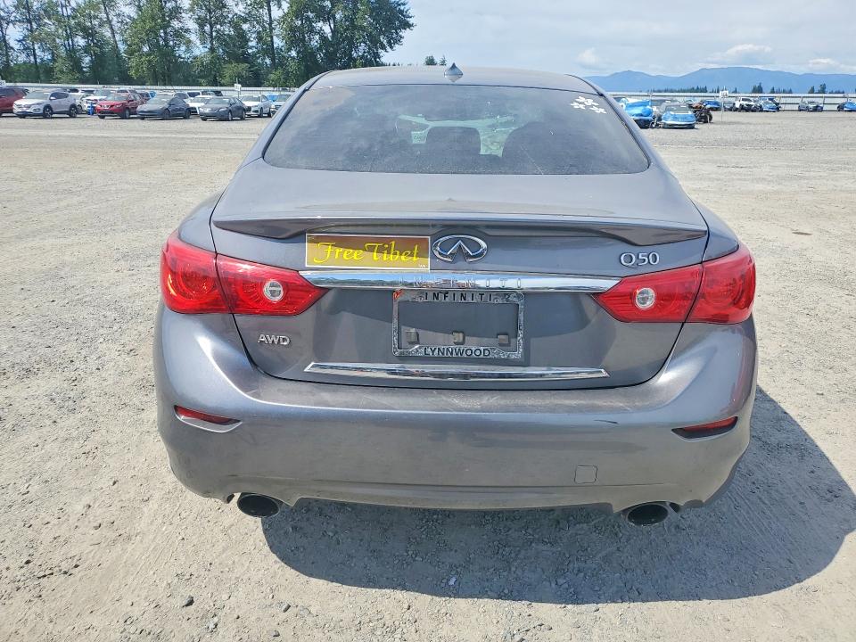 2015 Infiniti Q50 VIN JN1BV7AR1FM394175 COPART salvage auction — FRONT END, Wa - Bill Of Sale, sold $1,050 on 2026-07-27 (photo 6)