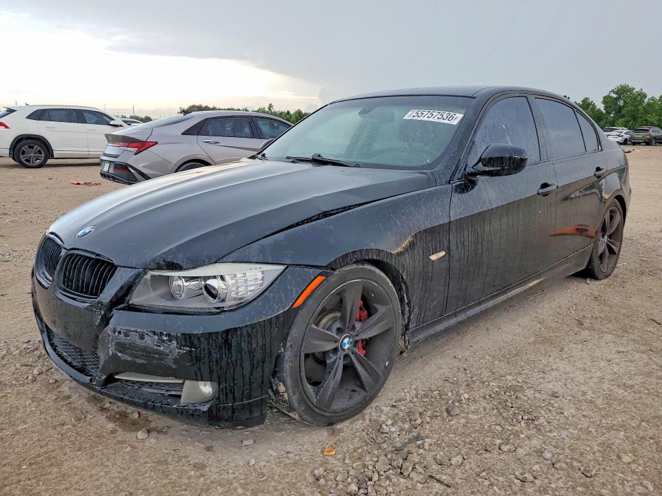 2009 BMW 3 series VIN WBAPM73559E190765 COPART salvage auction — FRONT END, TX - SALVAGE VEHICLE TITLE, sold $1,050 on 2026-07-24 (photo 1)