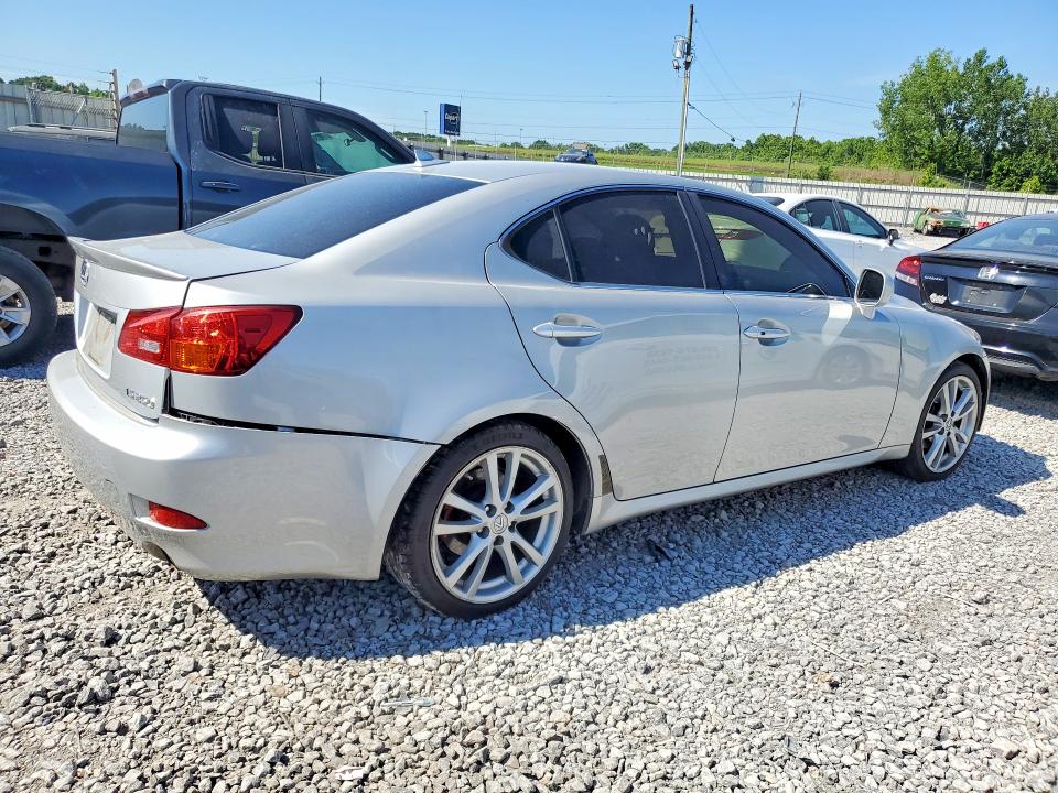 2007 Lexus Is 250 VIN JTHBK262075043109 COPART salvage auction — REAR END, AL - CERT OF TITLE-SALVAGE TITLE (P), sold $175 on 2026-07-21 (photo 3)