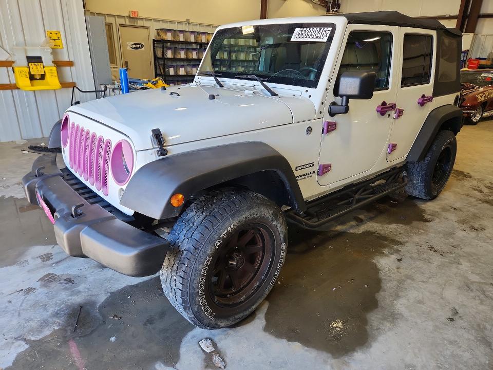 2014 Jeep Wrangler unlimited VIN 1C4BJWDG6EL113215 COPART salvage auction — NORMAL WEAR, In - Certificate Of Title, sold $1,600 on 2026-07-09 (photo 1)