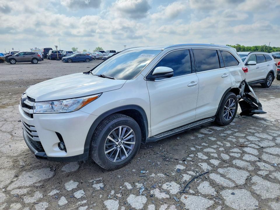 2018 Toyota Highlander VIN 5TDJZRFH2JS543117 COPART salvage auction — REAR END, In - Cert Of Title-Salvage Title, sold $2,500 on 2026-07-31 (photo 1)