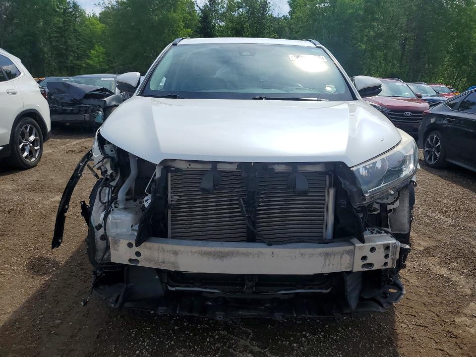 2017 Toyota Highlander VIN 5TDJZRFHXHS443857 COPART salvage auction — FRONT END, On - Permit No Brand - Unfit, sold $12,600 on 2026-07-16 (photo 5)