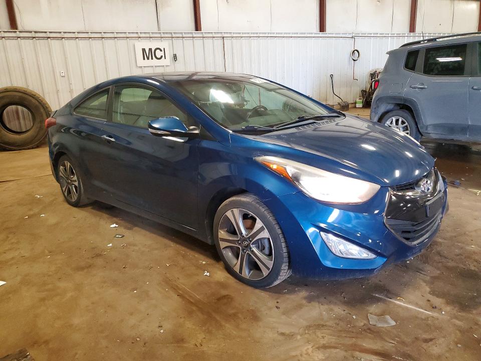 2014 Hyundai Elantra VIN KMHDH6AH2EU026564 COPART salvage auction — FRONT END, Mi - Certificate Of Title, sold $400 on 2026-07-17 (photo 4)