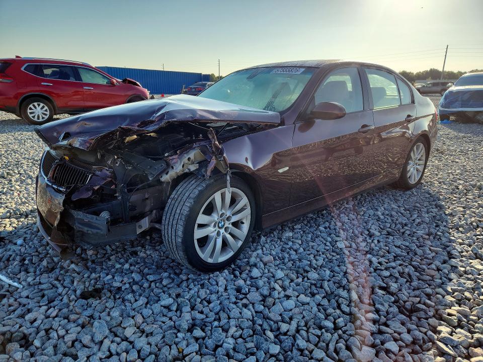 2007 BMW 3er VIN WBAVA37587NE26697 COPART salvage auction — FRONT END, Fl - Cert Of Title Slvg Rebuildable, sold $475 on 2026-07-17 (photo 1)
