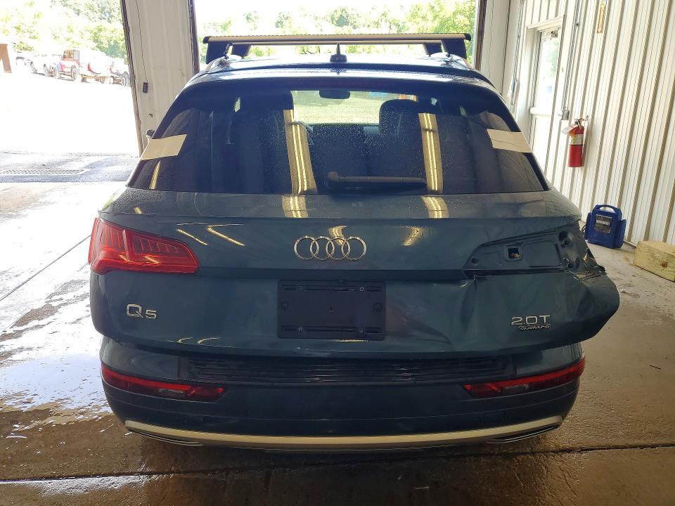 2018 Audi Q5 VIN WA1BNAFY3J2043616 COPART salvage auction — REAR END, Pa - Certificate Of Salvage, sold $425 on 2026-07-29 (photo 6)