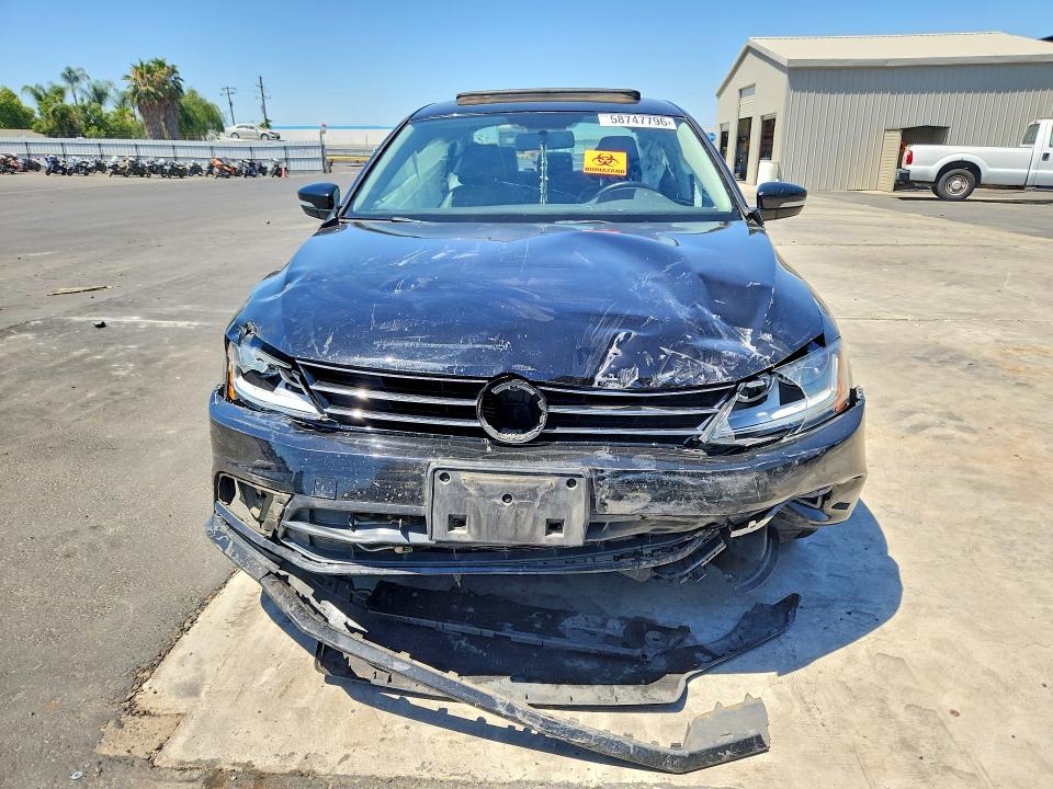 2017 Volkswagen Jetta VIN 3VWDB7AJ7HM341042 COPART salvage auction — FRONT END, Ca - Salvage Certificate, sold $1,500 on 2026-07-30 (photo 5)