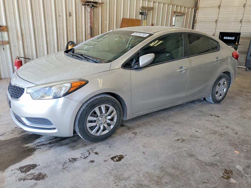 2014 Kia Forte VIN KNAFK4A65E5125551 COPART salvage auction — REAR END, Tx - Salvage Vehicle Title, sold $325 on 2026-07-24 (photo 1)