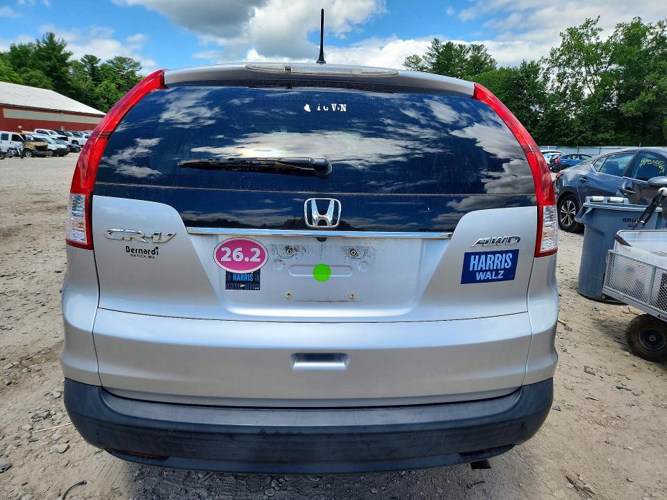 2012 Honda Cr-v VIN JHLRM4H50CC012013 COPART salvage auction — FRONT END, Ma - Cert Of Title-Reconstrctd Coll, sold $3,550 on 2026-07-30 (photo 6)
