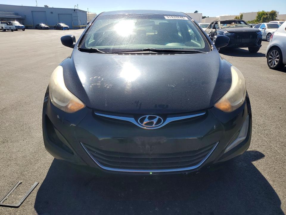 2014 Hyundai Elantra VIN KMHDH4AE7EU174154 COPART salvage auction — REAR END, CA - SALVAGE CERTIFICATE, sold $1,250 on 2026-07-13 (photo 5)