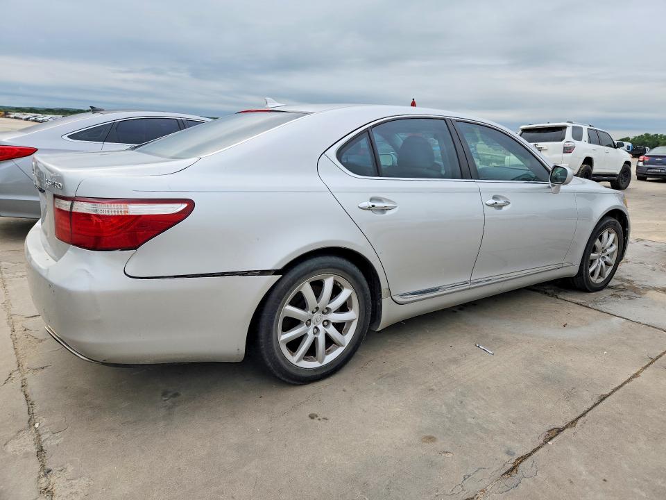 2007 Lexus Ls 460 VIN JTHBL46F075029397 COPART salvage auction — REAR END, Tx - Certificate Of Title (P), sold $1,950 on 2026-07-09 (photo 3)