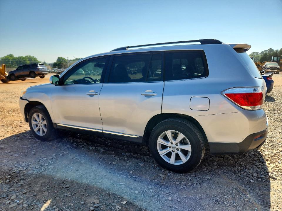 2012 Toyota Highlander VIN 5TDZK3EH8CS057002 COPART salvage auction — FRONT END, Al - Cert Of Title-Salvage Title, sold $2,250 on 2026-07-16 (photo 2)