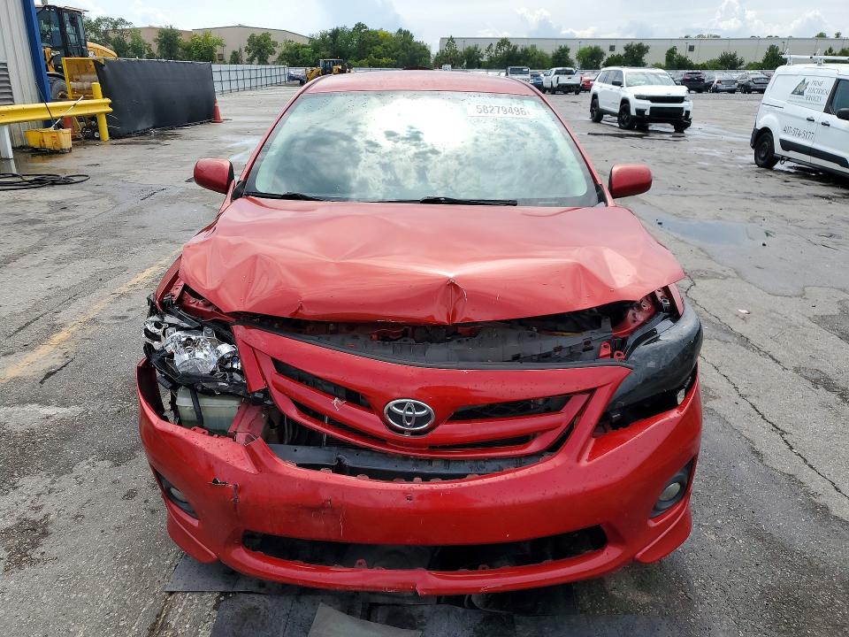 2013 Toyota Corolla VIN 5YFBU4EE8DP156503 COPART salvage auction — FRONT END, Fl - Cert Of Title Slvg Rebuildable, sold $2,050 on 2026-07-14 (photo 5)