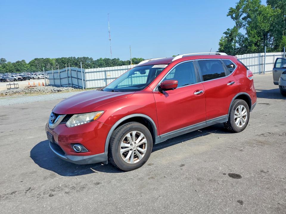 2016 Nissan Rogue VIN KNMAT2MV8GP630475 COPART salvage auction — SIDE, Nc - Salvage Certificate Of Title, sold $1,050 on 2026-07-30 (photo 1)