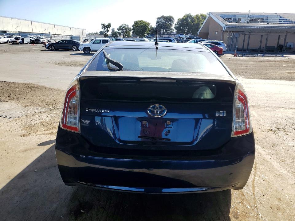 2012 Toyota Prius VIN JTDKN3DU6C1549435 COPART salvage auction — VANDALISM, Ca - Dis/Dlr/Exp Only Clean Title, sold $2,650 on 2026-07-02 (photo 6)