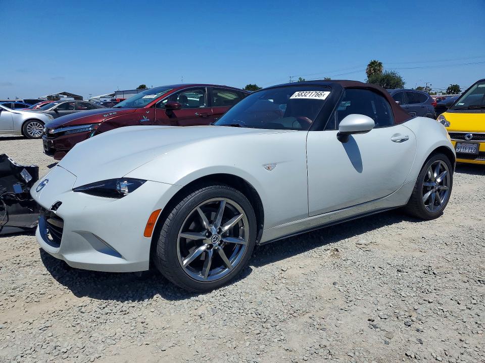2018 Mazda VIN JM1NDAD75J0203877 COPART salvage auction — FRONT END, CA - SALVAGE CERTIFICATE, sold $3,350 on 2026-07-28 (photo 1)