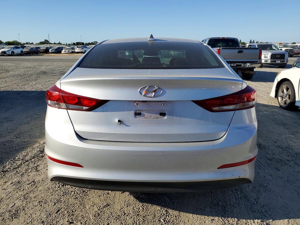 2018 Hyundai Elantra VIN KMHD84LF9JU461012 COPART salvage auction — VANDALISM, Ca - Salvage Certificate, sold $1,800 on 2026-07-16 (photo 6)