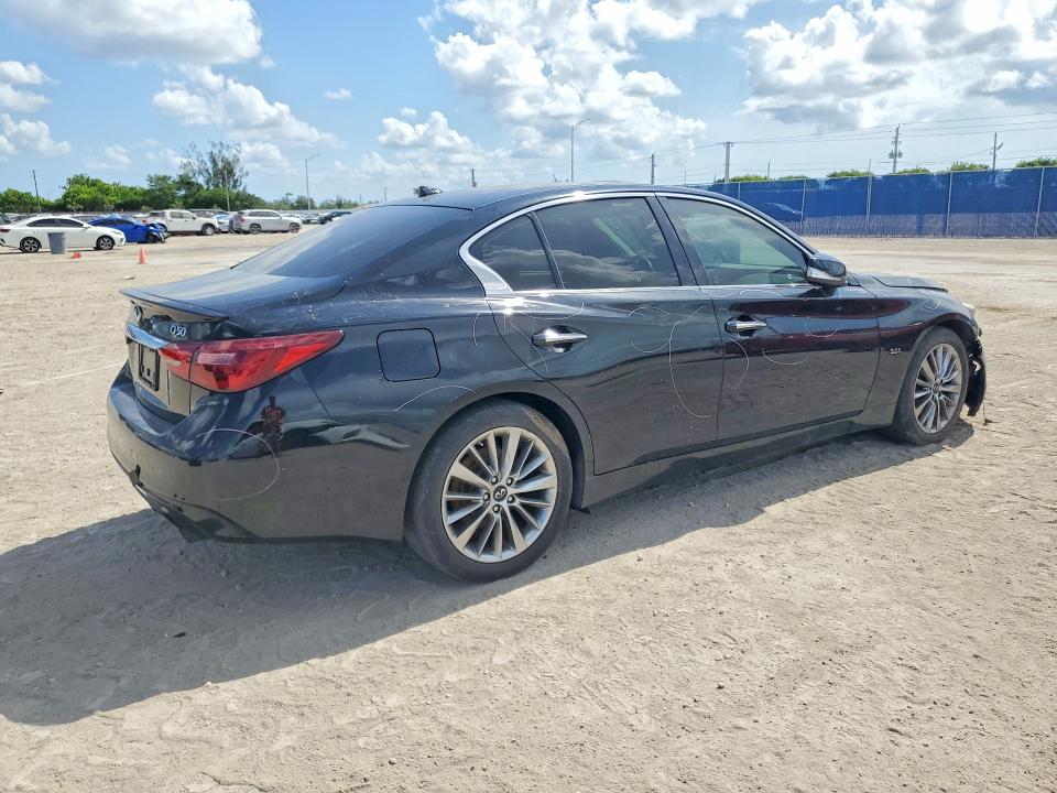 2019 Infiniti Q50 VIN JN1EV7AP6KM514865 COPART salvage auction — FRONT END, Fl - Cert Of Title Slvg Rebuildable, sold $1,350 on 2026-07-22 (photo 3)