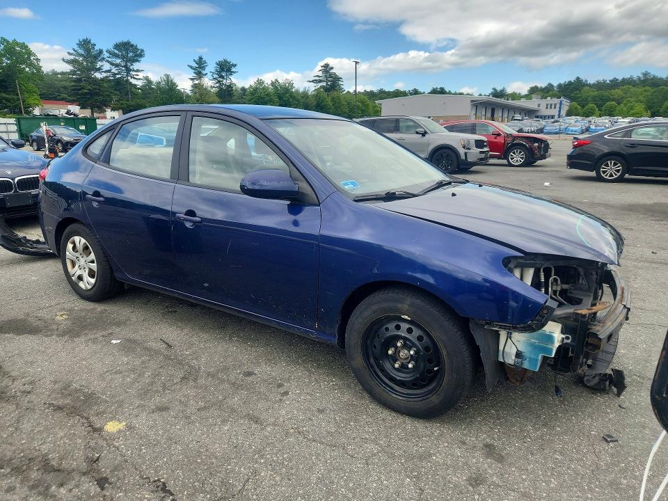 2010 Hyundai Elantra VIN KMHDU4AD3AU886657 COPART salvage auction — FRONT END, Ri - Salvage Certificate Of Title, sold $475 on 2026-07-09 (photo 4)
