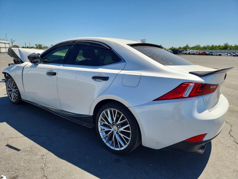 2016 Lexus Is VIN JTHBA1D22G5037134 COPART salvage auction — FRONT END, Ca - Salvage Certificate, sold $1,200 on 2026-07-30 (photo 2)