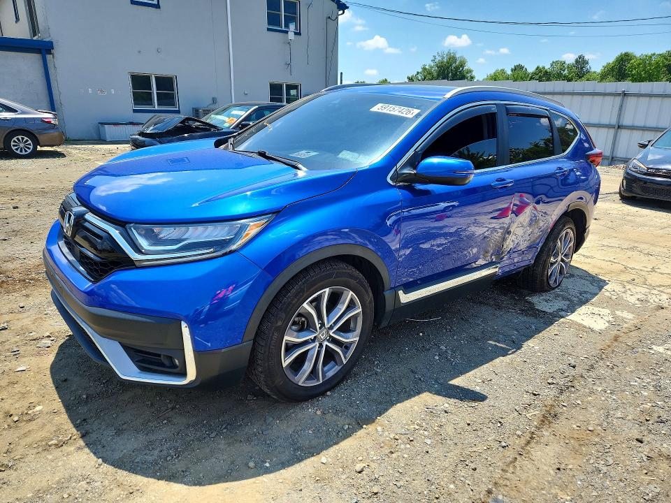 2021 Honda Cr-v VIN 7FARW2H98ME033652 COPART salvage auction — SIDE, Nj - Cert Of Title-Salvage, sold $350 on 2026-07-27 (photo 1)