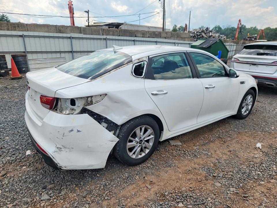 2017 Kia Optima VIN KNAGT4L34H5179223 COPART salvage auction — REAR END, Nj - Cert Of Title-Salvage, sold $1,800 on 2026-07-07 (photo 3)