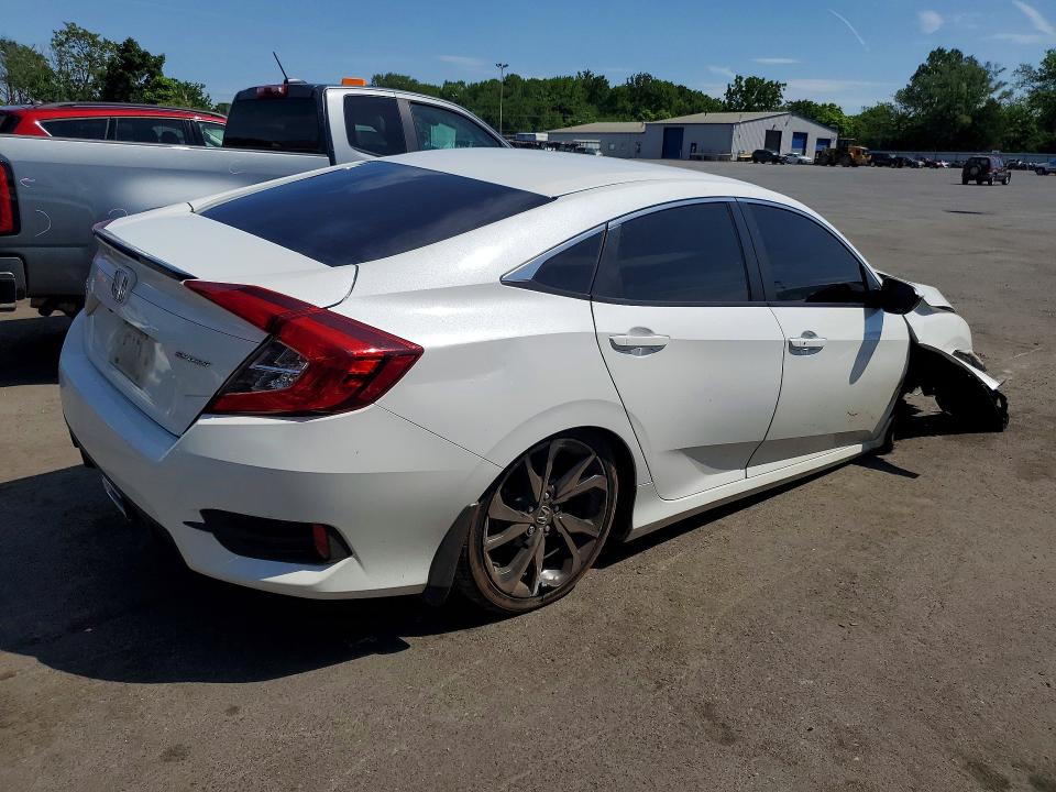 2019 Honda Civic VIN 2HGFC2F87KH592443 COPART salvage auction — ALL OVER, Sc - Salvage Title, sold $125 on 2026-07-28 (photo 3)