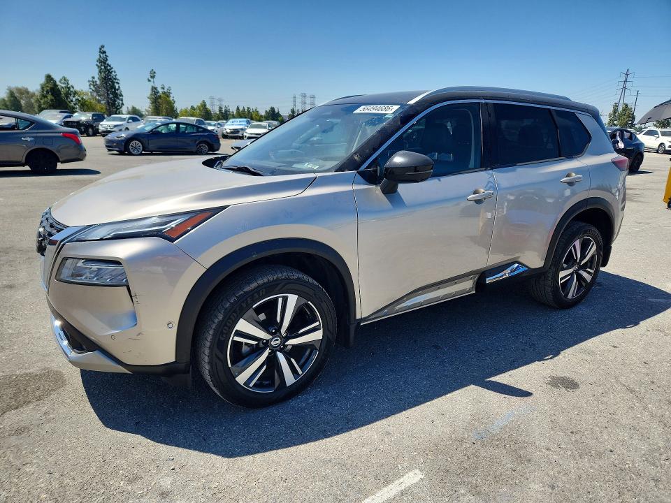 2021 Nissan Rogue VIN JN8AT3DC9MW101675 COPART salvage auction — SIDE, Ca - Salvage Certificate, sold $150 on 2026-07-21 (photo 1)