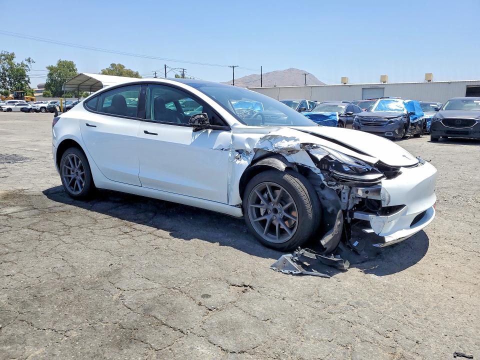 2023 Tesla VIN 5YJ3E1EAXPF566152 COPART salvage auction — FRONT END, Salvage Title, sold $7,000 on 2026-07-30 (photo 4)