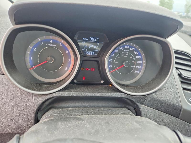 2016 Hyundai Elantra VIN KMHDH4AE6GU591297 COPART salvage auction — FRONT END, Qc - Gravement Accidente, sold $525 on 2026-07-28 (photo 9)