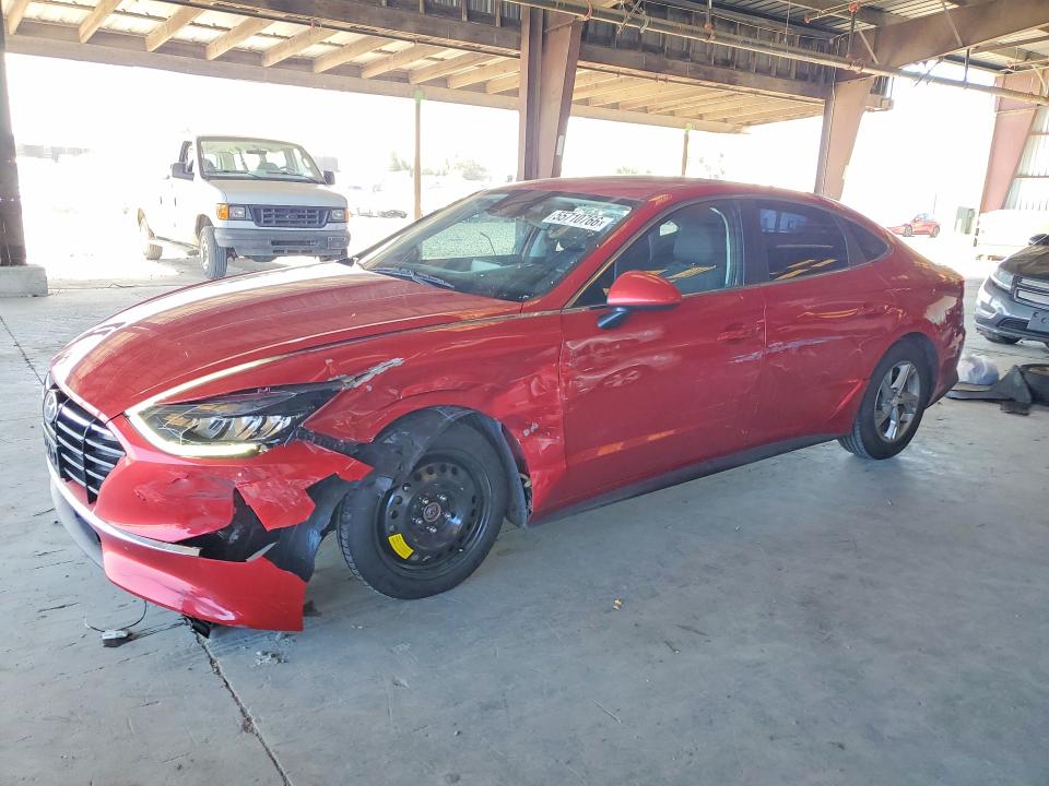 2021 Hyundai Sonata VIN 5NPEG4JA0MH079517 COPART salvage auction — FRONT END, Ca - Salvage Certificate, sold $3,100 on 2026-07-13 (photo 1)