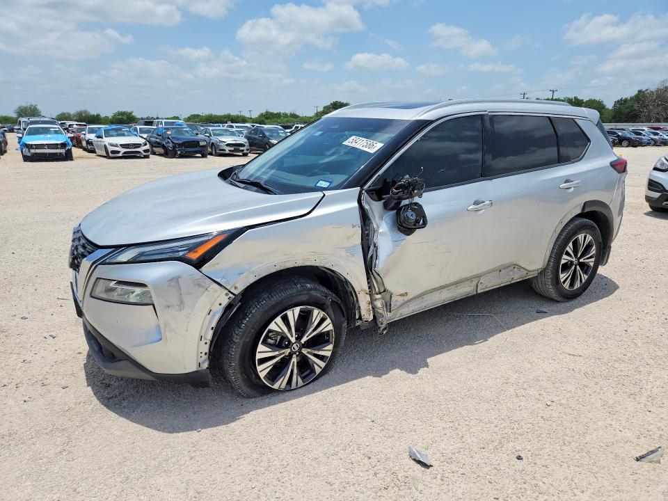 2021 Nissan Rogue VIN 5N1AT3BA4MC810072 COPART salvage auction — FRONT END, Tx - Salvage Vehicle Title, sold $4,300 on 2026-07-09 (photo 1)