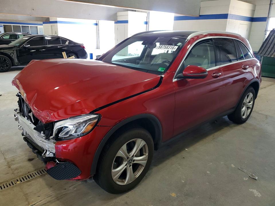 2018 Mercedes-benz Glc VIN WDC0G4KB6JV092182 COPART salvage auction — FRONT END, Va - Cert Of Title - Salvage, sold $3,950 on 2026-07-17 (photo 1)