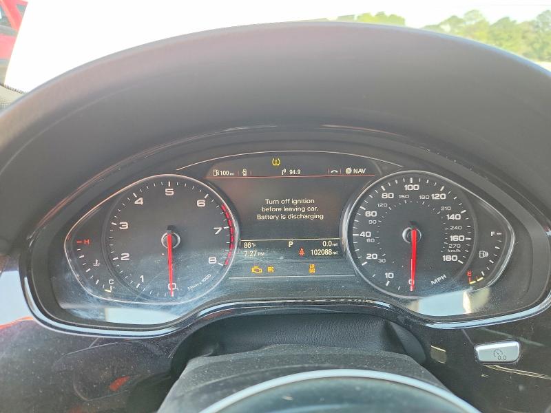 2016 Audi A8 VIN WAU34AFD2GN010783 COPART salvage auction — FRONT END, Va - Certificate Of Title, sold $3,600 on 2026-07-27 (photo 9)