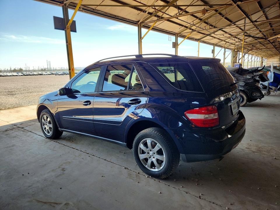 2007 Mercedes-benz Ml-class VIN 4JGBB86E17A272271 COPART salvage auction — MECHANICAL, Az - Certificate Of Title (P), sold $400 on 2026-07-08 (photo 2)