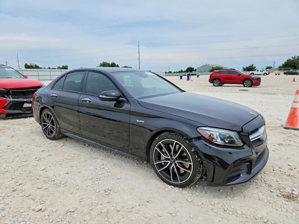 2019 Mercedes-benz C-klasse amg VIN 55SWF6EB2KU308733 COPART salvage auction — FRONT END, Tx - Salvage Vehicle Title, sold $10,300 on 2026-08-06 (photo 4)