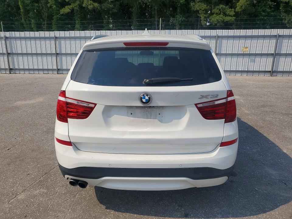 2017 BMW X3 VIN 5UXWZ7C3XH0X41412 COPART salvage auction — SIDE, Nc - Salvage Certificate Of Title, sold $1,100 on 2026-07-30 (photo 6)