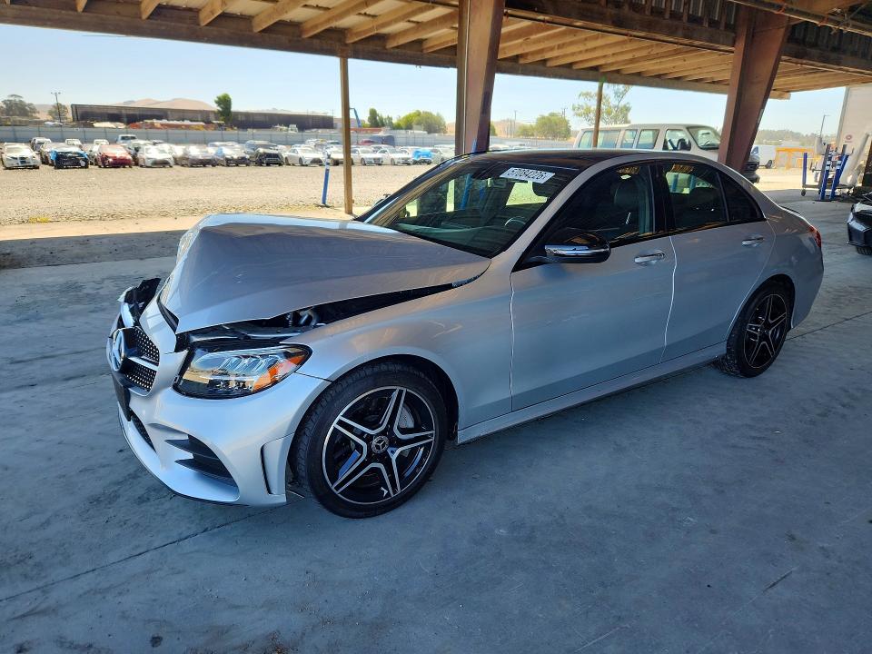 2020 Mercedes-benz C-klasse VIN W1KWF8EB3LR579783 COPART salvage auction — FRONT END, Ca - Salvage Certificate, sold $10,500 on 2026-07-30 (photo 1)