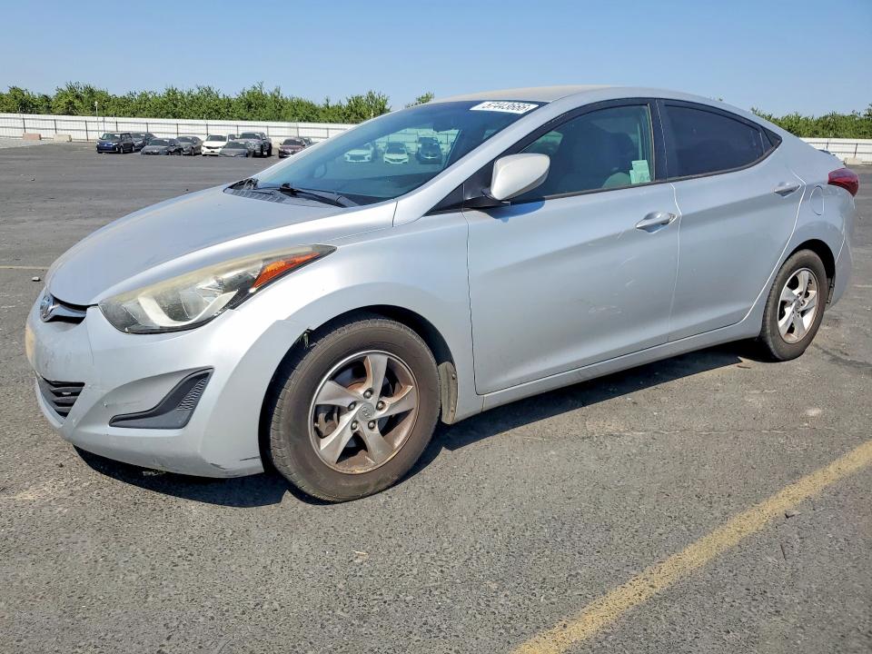 2014 Hyundai VIN 5NPDH4AE9EH464071 COPART salvage auction — FRONT END, Ca - Salvage Certificate, sold $925 on 2026-07-23 (photo 1)