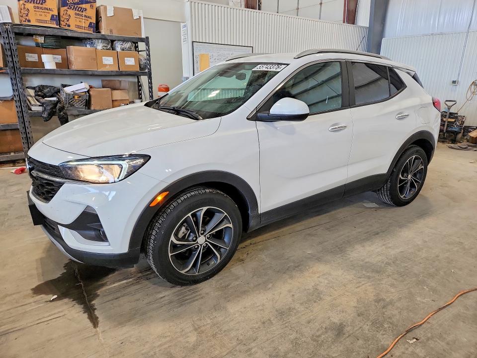 2022 Buick Encore VIN KL4MMDS21NB107642 COPART salvage auction — HAIL, Ne - Cert Of Title-Salvage, sold $6,100 on 2026-07-14 (photo 1)