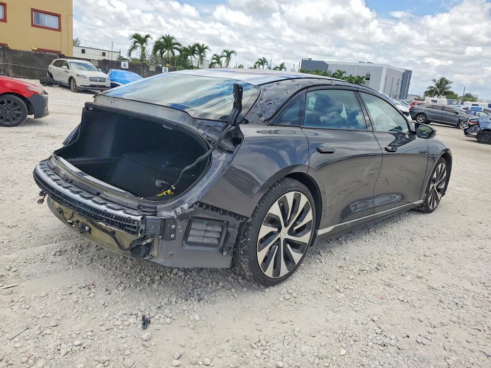 2023 Lucid Air VIN 50EA1TEA0PA002934 COPART salvage auction — REAR END, Fl - Certificate Of Destruction, sold $12,600 on 2026-07-21 (photo 3)