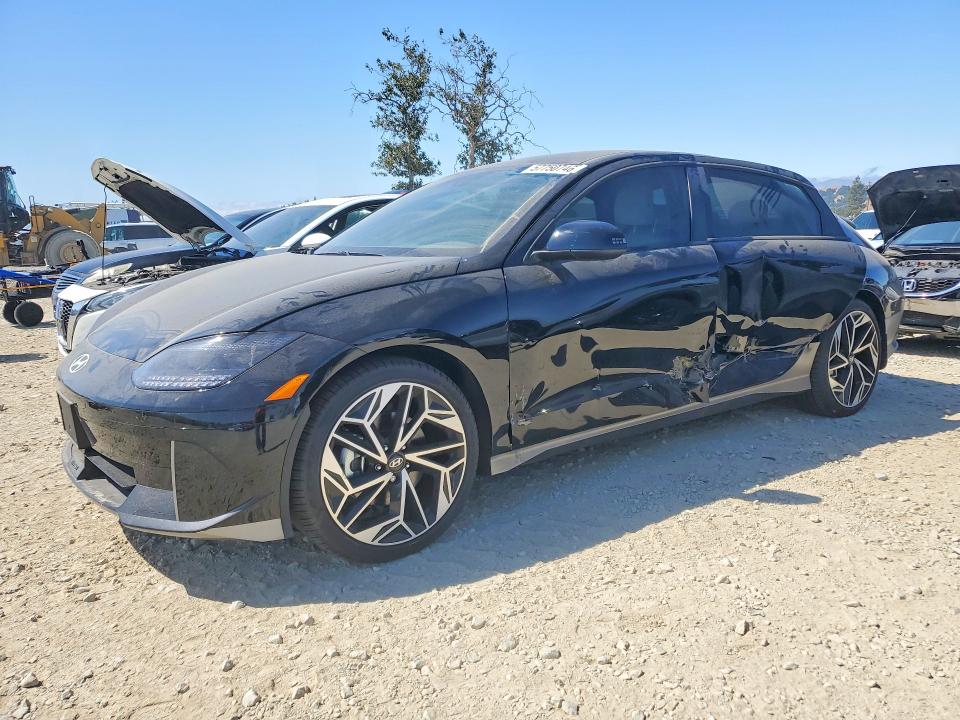2025 Hyundai Ioniq 6 VIN KMHM34AA1SA114573 COPART salvage auction — SIDE, CA - SALVAGE CERTIFICATE, sold $500 on 2026-07-21 (photo 1)