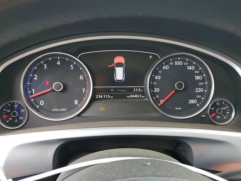 2014 Volkswagen Touareg VIN WVGEF9BP3ED006728 COPART salvage auction — FRONT END, On - Permit Salvage, sold $1,200 on 2026-07-14 (photo 9)