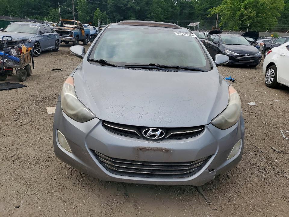 2012 Hyundai Elantra VIN KMHDH4AEXCU351454 COPART salvage auction — VANDALISM, Md - Cert Of Salvage > 75% Damage, sold $1,100 on 2026-07-02 (photo 5)