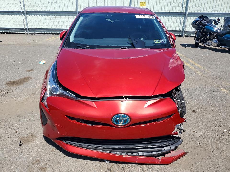 2018 Toyota Prius VIN JTDKBRFU3J3066480 COPART salvage auction — FRONT END, Pa - Cert Of Salv-R=Reconstructed, sold $2,100 on 2026-07-14 (photo 5)