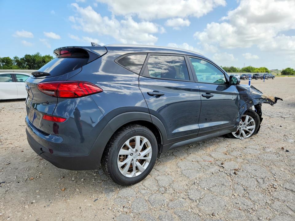 2021 Hyundai Tucson VIN KM8J33A42MU381195 COPART salvage auction — FRONT END, TX - CERTIFICATE OF TITLE, sold $3,000 on 2026-07-16 (photo 3)