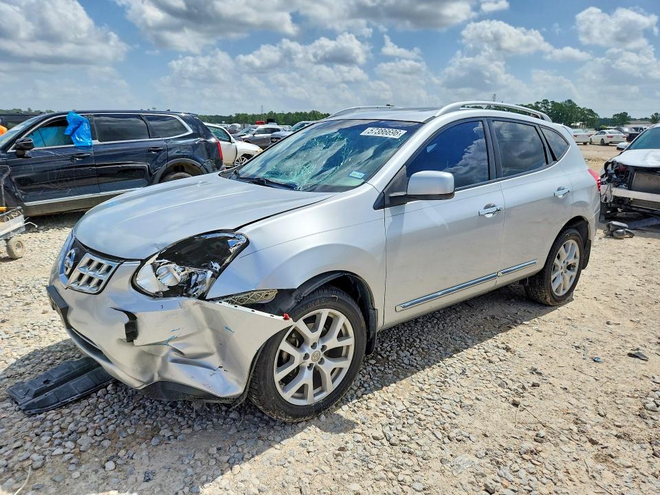 2011 Nissan Rogue VIN JN8AS5MV4BW687201 COPART salvage auction — FRONT END, Tx - Salvage Vehicle Title, sold $1,299 on 2026-07-18 (photo 1)