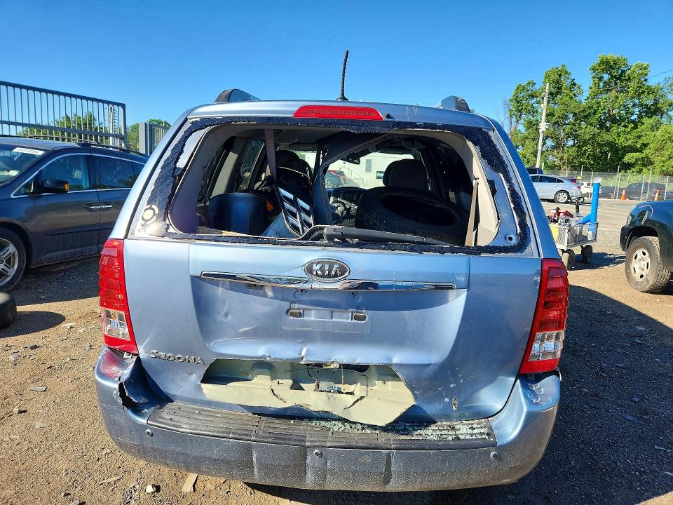 2012 Kia SEDONA VIN KNDMG4C7XC6440502 COPART salvage auction — REAR END, Md - Cert Of Salvage > 75% Damage, sold $375 on 2026-07-07 (photo 6)