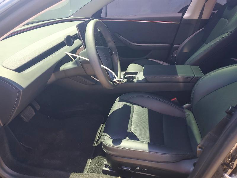 2024 Tesla Model 3 VIN 5YJ3E1EB2RF819024 COPART salvage auction — SIDE, Salvage Title, sold $13,300 on 2026-07-17 (photo 7)